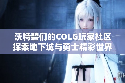 沃特碧们的COLG玩家社区探索地下城与勇士精彩世界