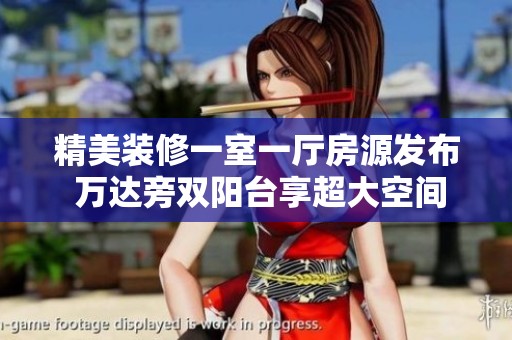 精美装修一室一厅房源发布 万达旁双阳台享超大空间