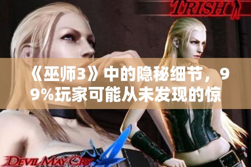 《巫师3》中的隐秘细节，99%玩家可能从未发现的惊人秘密