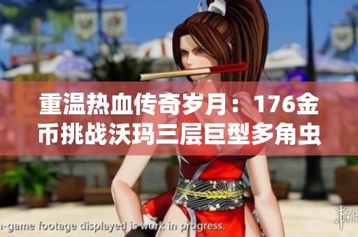 重温热血传奇岁月：176金币挑战沃玛三层巨型多角虫的经典战斗