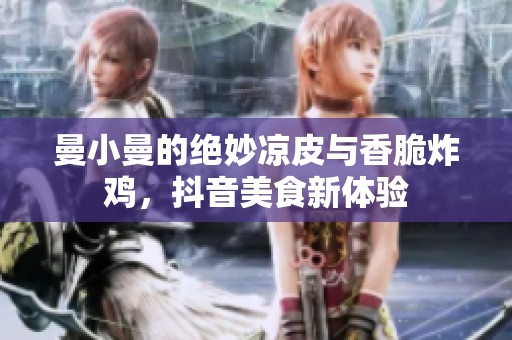 曼小曼的绝妙凉皮与香脆炸鸡，抖音美食新体验