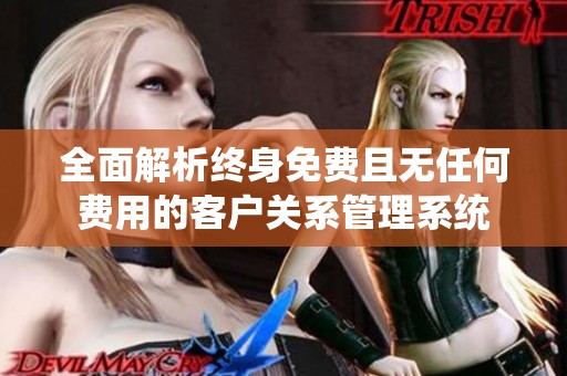 全面解析终身免费且无任何费用的客户关系管理系统