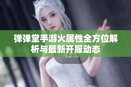 弹弹堂手游火属性全方位解析与最新开服动态