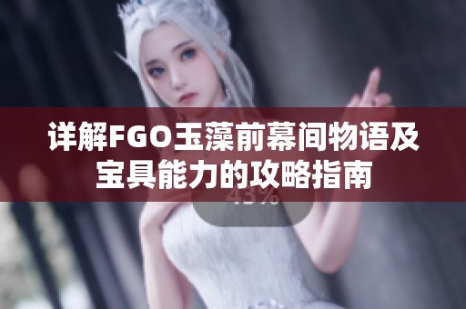 详解FGO玉藻前幕间物语及宝具能力的攻略指南