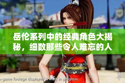 岳伦系列中的经典角色大揭秘，细数那些令人难忘的人物魅力