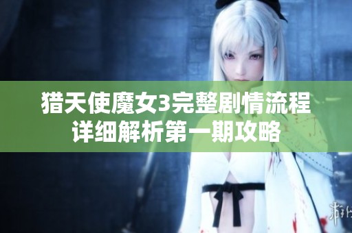 猎天使魔女3完整剧情流程详细解析第一期攻略