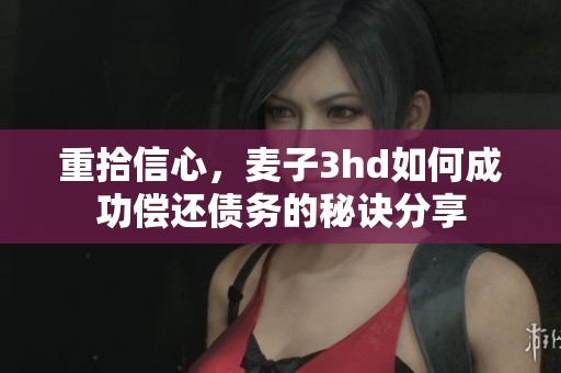 重拾信心，麦子3hd如何成功偿还债务的秘诀分享
