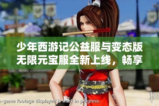 少年西游记公益服与变态版无限元宝服全新上线，畅享无尽乐趣与冒险体验