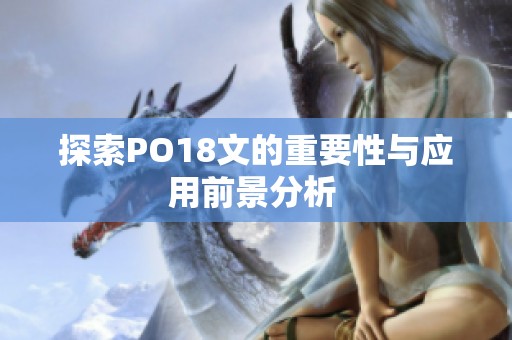 探索PO18文的重要性与应用前景分析 