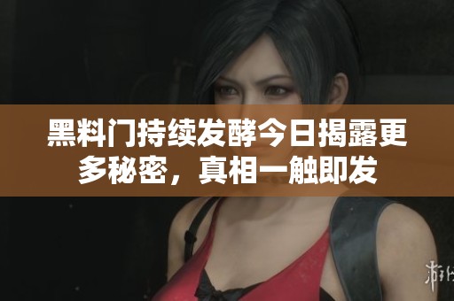 黑料门持续发酵今日揭露更多秘密，真相一触即发