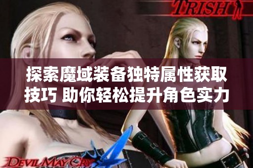 探索魔域装备独特属性获取技巧 助你轻松提升角色实力