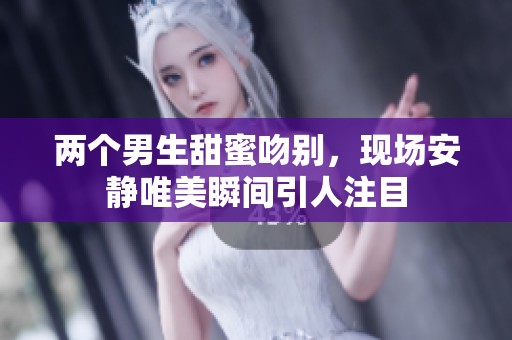 两个男生甜蜜吻别，现场安静唯美瞬间引人注目