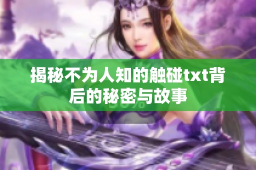 揭秘不为人知的触碰txt背后的秘密与故事
