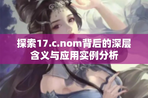 探索17.c.nom背后的深层含义与应用实例分析