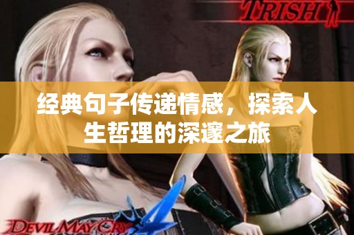 经典句子传递情感，探索人生哲理的深邃之旅