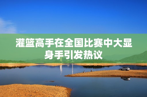 灌篮高手在全国比赛中大显身手引发热议