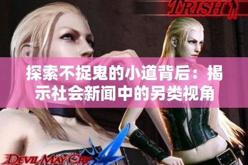 探索不捉鬼的小道背后：揭示社会新闻中的另类视角