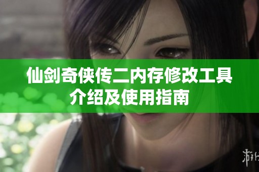 仙剑奇侠传二内存修改工具介绍及使用指南