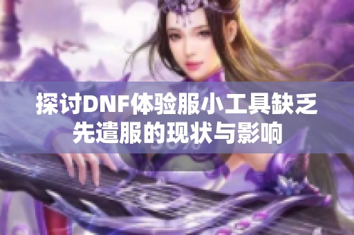 探讨DNF体验服小工具缺乏先遣服的现状与影响