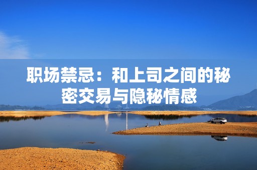 职场禁忌：和上司之间的秘密交易与隐秘情感