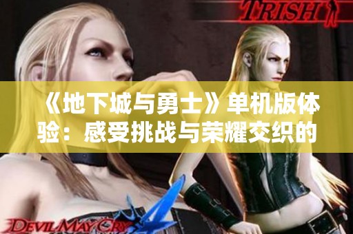 《地下城与勇士》单机版体验：感受挑战与荣耀交织的冒险之旅