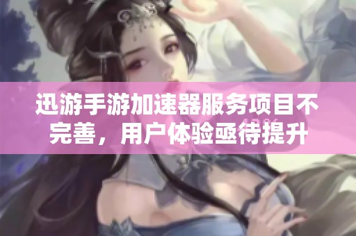 迅游手游加速器服务项目不完善，用户体验亟待提升