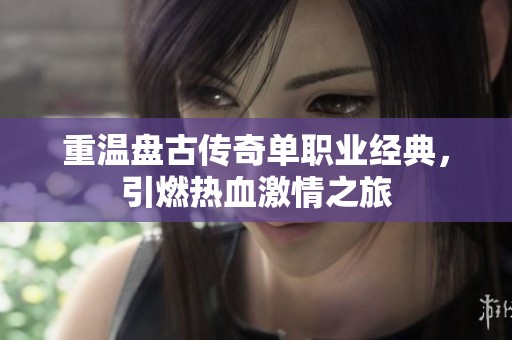重温盘古传奇单职业经典，引燃热血激情之旅