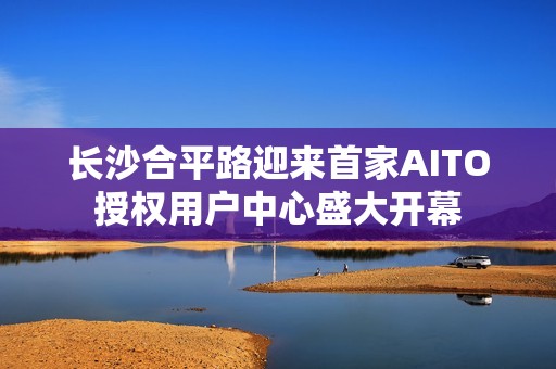 长沙合平路迎来首家AITO授权用户中心盛大开幕