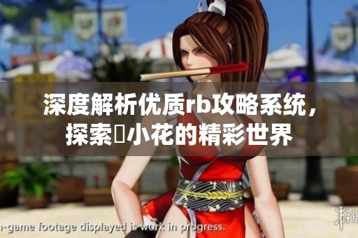 深度解析优质rb攻略系统，探索寀小花的精彩世界