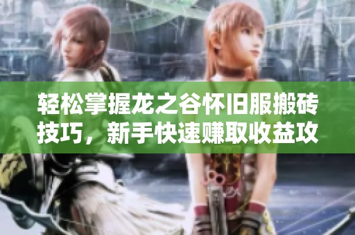轻松掌握龙之谷怀旧服搬砖技巧，新手快速赚取收益攻略