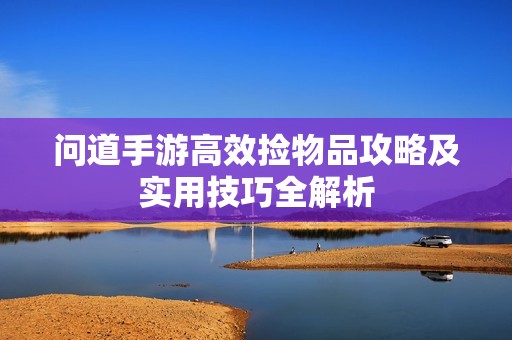 问道手游高效捡物品攻略及实用技巧全解析