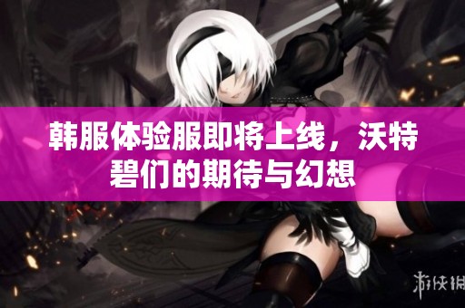 韩服体验服即将上线，沃特碧们的期待与幻想