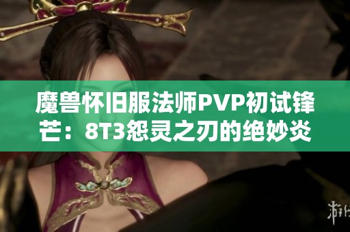魔兽怀旧服法师PVP初试锋芒：8T3怨灵之刃的绝妙炎爆体验
