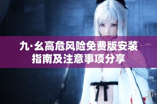 九·幺高危风险免费版安装指南及注意事项分享