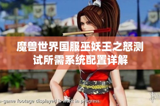 魔兽世界国服巫妖王之怒测试所需系统配置详解