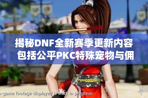 揭秘DNF全新赛季更新内容 包括公平PKC特殊宠物与佣兵系统重塑探索