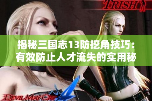 揭秘三国志13防挖角技巧：有效防止人才流失的实用秘籍分享