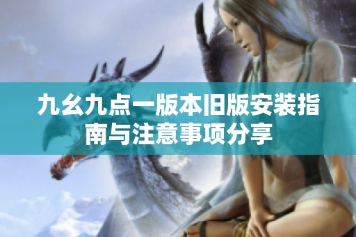 九幺九点一版本旧版安装指南与注意事项分享