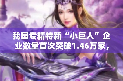 我国专精特新“小巨人”企业数量首次突破1.46万家，上海市积极推动创新发展