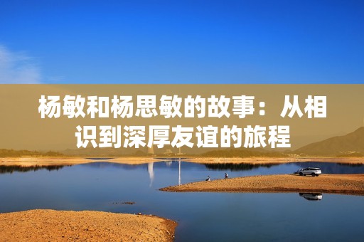 杨敏和杨思敏的故事：从相识到深厚友谊的旅程