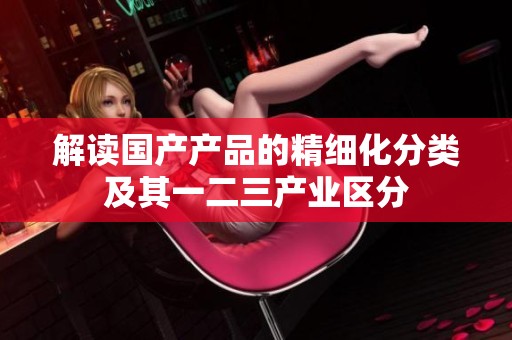 解读国产产品的精细化分类及其一二三产业区分