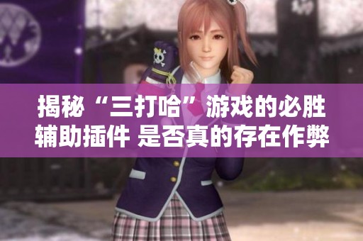 揭秘“三打哈”游戏的必胜辅助插件 是否真的存在作弊工具解析