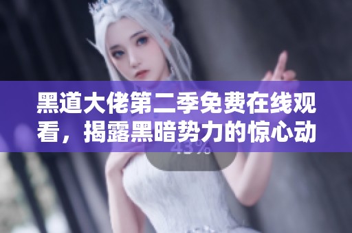 黑道大佬第二季免费在线观看，揭露黑暗势力的惊心动魄故事