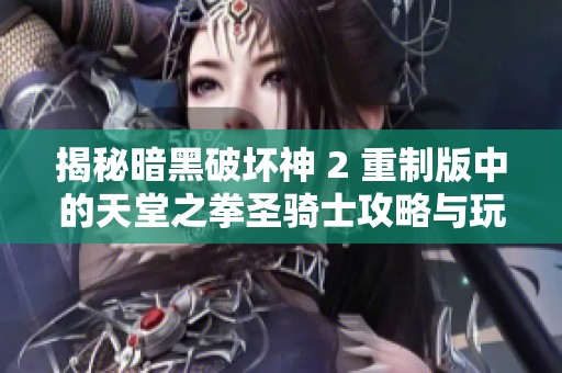 揭秘暗黑破坏神 2 重制版中的天堂之拳圣骑士攻略与玩法秘籍分享