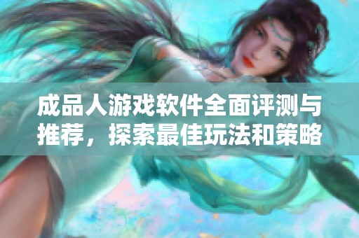 成品人游戏软件全面评测与推荐，探索最佳玩法和策略