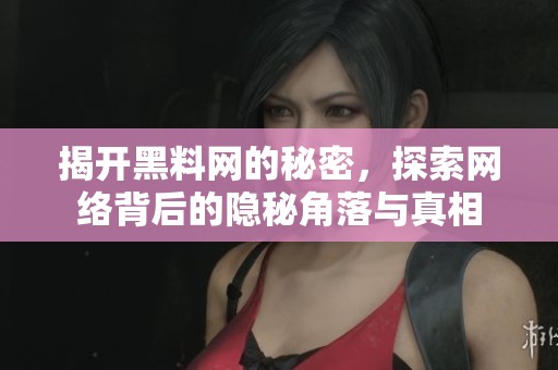 揭开黑料网的秘密，探索网络背后的隐秘角落与真相