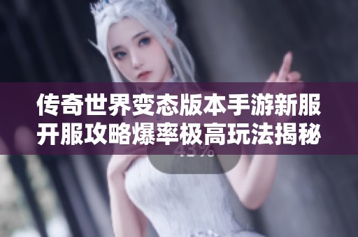 传奇世界变态版本手游新服开服攻略爆率极高玩法揭秘让你轻松赚取丰厚奖励