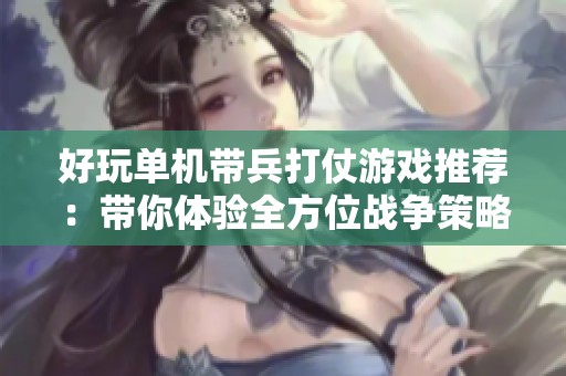 好玩单机带兵打仗游戏推荐：带你体验全方位战争策略与指挥的乐趣
