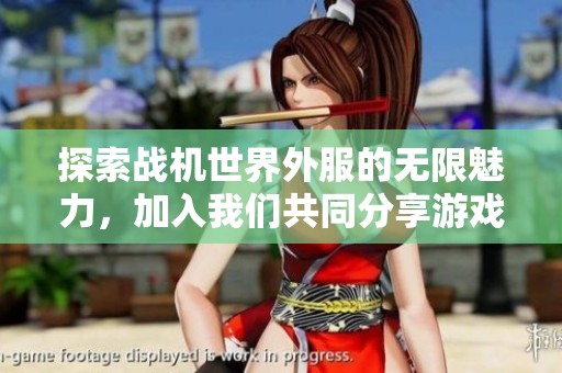 探索战机世界外服的无限魅力，加入我们共同分享游戏经验与乐趣