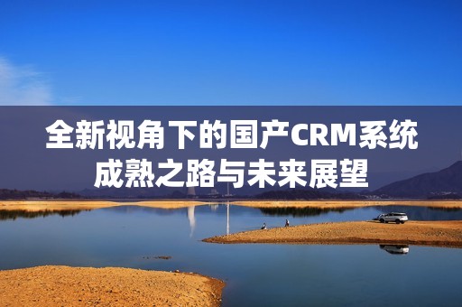 全新视角下的国产CRM系统成熟之路与未来展望